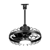 CondoMounts ZeboZAP ZZFANC161B Outdoor Ceiling Fan with Lights for Patios, Gazebo and Pergola. Plug in Gazebo Ceiling Fan with Remote Control,Waterproof Caged Hanging Fans with Hook and Strap